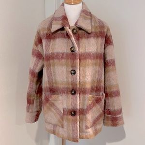Cyrus Brushed Plaid Statement Maker Shacket